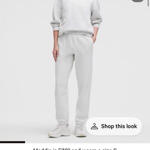 Lululemon Scuba Mid Rise Jogger Grey Medium